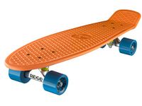 Ridge Skateboards Children Kids Big Brother Large Retro Cruiser-Orange/Blue Wheels, 27 Inch