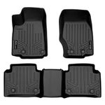 SMARTLINER All Weather Custom Fit Black 2 Row Floor Mat Liner Set Compatible with 2022+ Jeep Grand Cherokee