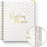 Your Perfect Day Wedding Book Planner for Bride - Wedding Planning Book and Organizer, Engagement Gift, Bridal Wedding Planner Book & Binder with Wedding Countdown Calendar (SPOTTY GOLD)