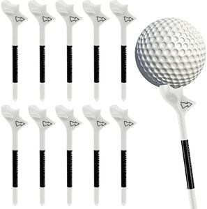 20 Pcs Golf Ball Tee, Golf Tees Bamboo 83mm Flightpath Plastic Golf Tees, 10° Lightweight Training Golf Tee Holder, Designed to Reduce Ball Spin and Fly Straight (20)