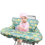 Shopping Cart Covers for Baby, Large High Chair Cover with Cell Phone Holder for Toddler boy Girl, Grocery Cart Cover, Padded(Polka Cute)