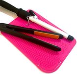 Large Heat Resistant Mat for Curling Irons, Hair Straightener, Flat Irons and Hot Hair Styling Tools, Pink