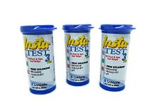 LaMotte 3-Way Insta Test Strips Plus for Swimming Pool & Hot Tub Spa - Chlorine or Bromine, pH and Total Alkalinity 3 x 50