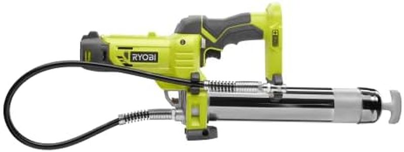 RYOBI 18 V ONE+ Cordless Grease Gun R18GG-0 (Greasing Vehicles and Machines, Flow Rate 210 g/min, for 400 g Grease Cartridges, Hose Length 0.76 m, Max. Pressure 690 Bar, Without Battery and Charger)
