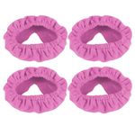 HIXNUG 4 Pieces Mask Cushion Covers for CPAP Full Face Liners Soft Positive Pressure Mask Cushions Ventilator Nasal Mask Pad Reusable Cotton Washable Liners (Pink)