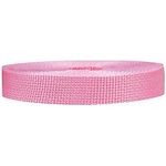 Strapworks Lightweight Polypropylene Webbing - Poly Strapping for Outdoor DIY Gear Repair, Pet Collars – 3/4 Inch x 25 Yards, Pink