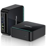 DreamQuest Mini PC,AMD Ryzen 5 7430U (Up to 4.3GHz) 16GB DDR4 RAM 512GB SSD,W-11 Pro Mini Desktop Computers,Dual Gigabit Ethernet,WiFi 6,Bluetooth 5.3,2×HDMI 4K@60Hz Home Office Business