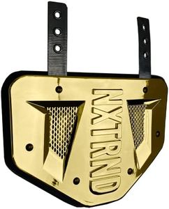 Nxtrnd Football Back Plate, Professional Football Backplates for Shoulder Pads (Chrome Gold, Adult)