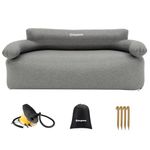 KingCamp Inflatable Sofa Camping Sofa Inflatable Chair with Pump Backrest Carry Bag Durable PVC Material Easy 2 Minute Inflation Blow Up Sofa Couch Air Chair for Indoor Outdoor Party Beach Travel