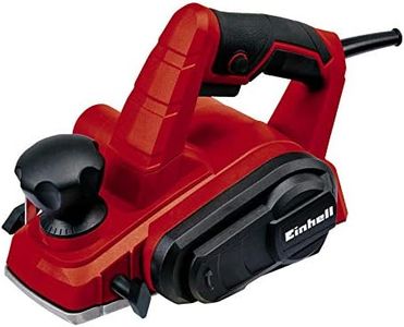 Einhell 4345310 TC-PL 750 Electric Planer | Up to 2mm Chip Depth, Aluminium Soleplate, Parallel Stop, Fold Depth Stop | 750W Wood Plane for Doors and Woodworking Includes Carbide Planing Knife, Red