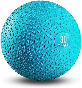 Yes4All Upgraded Fitness Slam Medicine Ball Triangle 30lbs for Exercise, Strength, Power Workout | Workout Ball | Weighted Ball | Exercise Ball | Trendy Teal