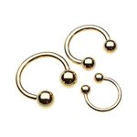 WildKlass Jewelry Basic Horseshoe Circular Barbell 316L Surgical Steel (Sold Individually), Alloy Steel