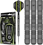 Winmau MvG Exact Steel Tip Dart Set – 90% Tungsten, 3 Vecta Short Shafts, and 3 Prism Alpha MvG Flights (wmd1553)