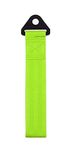 MAISON 2 Tons High Strength Car Trailer Towing Rope, 10.8in Front Rear Bumper Hook Racing Tow Strap Recovery Tow Strap with Hooks (Green)