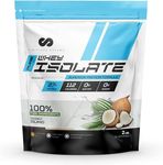 Limitless Pharma Pure Whey Isolate | High Protein Whey Isolate Protein Powder | 27g Protein, 6g BCAAs, Sugar Free, Gluten Free, Low Carb, Low Lactose | 30 Servings, 2LB (Coconut Island)