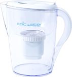 Epic Water Filters PFAS Filter Pitcher for Drinking Water, 10 Cup 150 Gallon Filter, Tritan BPA Free, Removes PFAS, PFOA, PFOS (White)