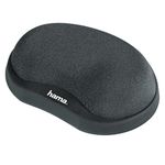 Hama 52263 Mini Wrist Rest with Foam Filling (Wrist rest for PC Applications with Mouse or Tablet Pen, Dimensions 105 x 75 x 25 mm, Ergonomic, Usable with Mouse Pad)