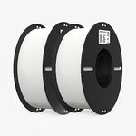 Creality PLA Filament 1.75mm PLA 3D Printer Filament, 2kg Cardboard Spool (4.4lbs), Dimensional Accuracy +/- 0.03mm, Fit Most DIY Printer (2 Packs) (White)