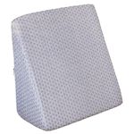 CareFoam Wedge Cushion | 2 Years Warranty | Wedge Pillow Memory Foam for Back Support, Acid Reflux, Snoring, GERD, Leg Elevation, Pregnancy (Grey Jacquard, 18L x 17.5W x 10H Inch)