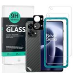 Ibywind Screen Protector For Oneplus Nord 2T 5G 6.43"[2 Pack],9H Hardness Tempered Glass,With 1Pc Camera Lens Protector,Easy to Install