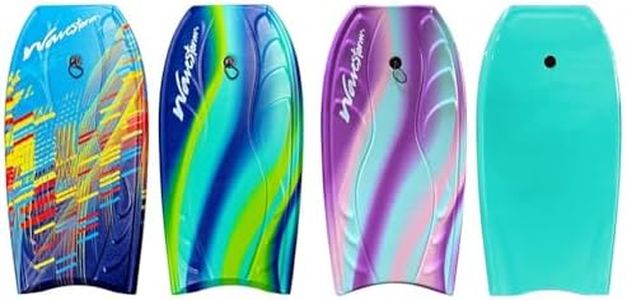 Wavestorm 40" 2-Pack Bodyboards with Contour Deck, Slick Bottom, and Wrist Leashes