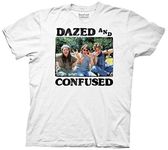 Ripple Junction Mens Dazed and Confused T-Shirt - Dazed and Confused Movie Mens Fashion Shirt - Matthew McConaughey Tee (White, Small)