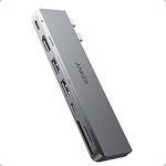Anker USB C Hub for MacBook, 7-in-2 with 4K HDMI, Compatible with Thunderbolt 4, 1 Type C and 2 USB A Data Ports for MacBookPro 13 Inch, MacBookAir M1 / M2, and More