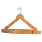 Kuber Industries (Set of 6) Heavy Duty Sari Hangers for Wardrobe - Hanging Organizer in Bulk for Shirt | Clothes | Dress | Blazer - Modern Dress Anchor for Cupboard | Almirah | Closet (Orange)