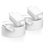 STQYKJ 3 Pack 10FT Outdoor Magnetic Charging Cable Charger Compatible for Arlo Pro 5S 2K, Arlo Pro 4, Arlo Pro 3, Arlo Ultra 2, Ultra, Go 2 Security Camera, Weather Resistant Connector Power Adapter