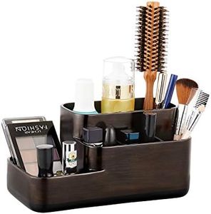 zccz Bathroom Organizer Toothbrush Holders - Electric Toothbrush and Toothpaste Holder for Bathrooms - Tooth Brushing Holder Bathroom Sink Organizers Countertop Storage, Oil Rubbed Bronze