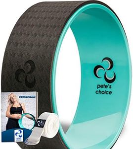 Roue de Yoga Sangle de Yoga Inclus - avec eBook I Yoga Wheel Confortable et Durable Accessoire pour Equilibre Yoga I Augmente la Précision et la Flexibilité