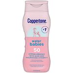 Coppertone WaterBabies Sunscreen Lotion Broad Spectrum SPF 50 (8 Fluid Ounce) (Packaging may vary)