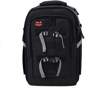 VTS DSLR Camera Waterproof Backpack for Lens Accessories Tripod Monopod Heavy Duty and Video Camera (Black)