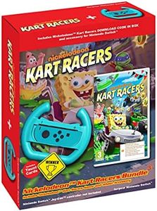 Nickelodeon Kart Racers Bundle + Wheel Accessory Nintendo Switch Game [Code in a Box] (Nintendo Switch)