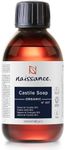 Naissance Organic Liquid Castile Soap (no. 407) - 225ml - Natural, Vegan, Unscented, SLS and SLES Free - for Homemade Beauty, Hand Wash, Dish Soap