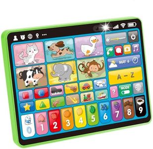 hahaland Trilingual Learning Tablet for Toddlers 1-3 – New Version Educational Toy with Sounds & Speech Therapy – Early Development Gifts for 1 Year Old Boys Girls, Ages 12-18 Months to 2-3 Years