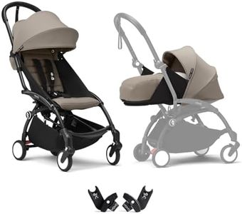 Stokke YOYO3 Stroller from Newborn to Toddler, Easy Folding, Black/Taupe