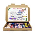 Personalised Brother in Law Christmas Poem Chocolate Box - Christmas Hug in a Box, Hamper Gift, Thank You Gift, Unique, Thoughtful Gift