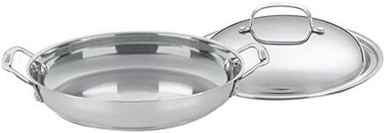 Cuisinart 725-30D Chef's Classic Stainless 12-Inch Everyday Pan with Dome Cover, Silver