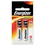 Energizer Alkaline Battery, quot;AAAA quot; Size, 2/PK