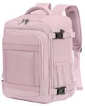 KLOSTAIN Cabin Bags 40x20x25 for Ryanair Underseat Travel Backpack Hand Luggage Carry-ons Bag Cabin Size 20L for Airplanes Flight Ruscksack Light Pink