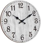 HYLANDA Wall Clock 12 Inch, Grey Wa