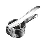 AEX Potato Ricer Heavy Duty Stainless Steel Potato Puree Masher Lemon Juicer Kitchen Cooking Mashers for Fluffy Mashed Potatoes Dishwasher Safe Silver