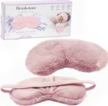 Brookstone Eye Mask for Hot & Cold Therapy - Sleeping Mask for Stye Eye Treatment Compression - Lavender Infused Sleep Mask for Men & Women - Weighted Eye Mask for Sleeping, (Blush Pink)