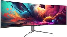 QSM 49" Curved 5K 32:9 Ultrawide 120Hz 6ms Gaming and Office Monitor (5120 × 1440)