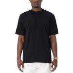 Pro Club Men's Heavyweight 100% Cotton T-Shirt Black Large