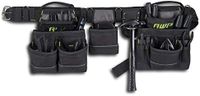 AWP Carpenter Tool Rig with Carry Handles, Premium Tool Belt, Air-Mesh Padded Belt Fits Waists Up to 50 Inches