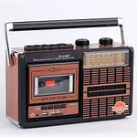 HIOD Retro Tape Recorder Radio Portable Full Band Elderly Student Wireless Bluetooth U Disk Transcription Multi-function Radio