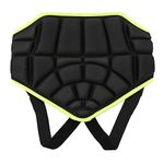 Tbest 3D Padded Hip Protective Shorts Kids Men Women Butt Pad Shorts Paded Short Pants for Ski Skiing Skating Skateboarding Snowboard Black