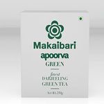 Makaibari Apoorva Organic Darjeeling Whole Long Leaf Green Tea | Usda Certified Premium Green Tea | Anti-Oxidants, Immunity Booster | Green Tea | 250 Grams